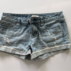 So Wear It Declare It Light Blue Jean Shorts
